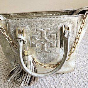 Tory Burch Gold leather handbag